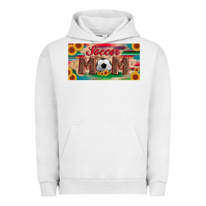Soccer Mom With Ball And Sunflower And Serape Licanse Plate Urban Hoodie by Artiststas | Teevron