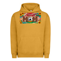 Pigment Peanut Butter soccer mom with ball and sunflower and serape licanse plate Urban Hoodie - Artiststas