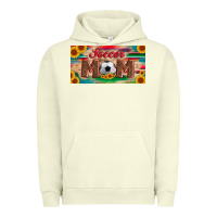Pigment Pistachio soccer mom with ball and sunflower and serape licanse plate Urban Hoodie - Artiststas