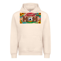 Sandshell soccer mom with ball and sunflower and serape licanse plate Urban Hoodie - Artiststas