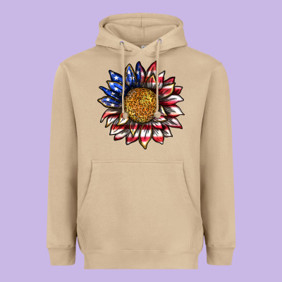 Heavyweight Hoodie 4th of july sunflower