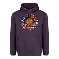 Plum 4th of july sunflower Heavyweight Hoodie - texasbilliewilder