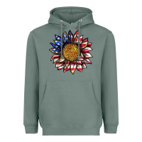 Sage 4th of july sunflower Heavyweight Hoodie - texasbilliewilder