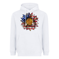 White 4th of july sunflower Heavyweight Hoodie - texasbilliewilder