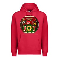 Cardinal Christmas joy and hot chocolate Premium Hoodie - AdoDesignShop