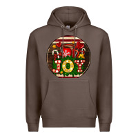 Coffee Christmas joy and hot chocolate Premium Hoodie - AdoDesignShop