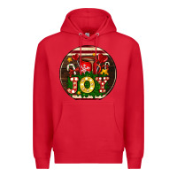 Red Christmas joy and hot chocolate Premium Hoodie - AdoDesignShop