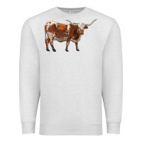 Oatmeal Heather longhorn Premium Sweatshirt - RanaPortraitStore
