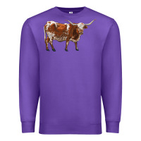 Purple longhorn Premium Sweatshirt - RanaPortraitStore