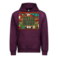 Mauve Wine wild chıld aztec gemstone and cactus Urban Hoodie - Artiststas