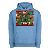 Pigment Pebble Blue wild chıld aztec gemstone and cactus Urban Hoodie - Artiststas