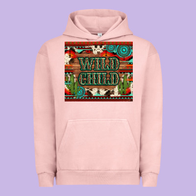 Wild Chıld Aztec Gemstone And Cactus Urban Hoodie Designed By Artiststas