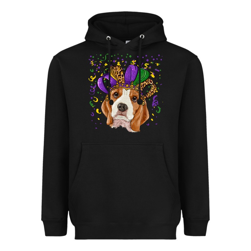 Mardi Gras Beagle Heavyweight Hoodie by RanaPortraitStore | Teevron