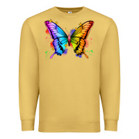 Antique Gold rainbow butterfly Premium Sweatshirt - Zillion Design Studio