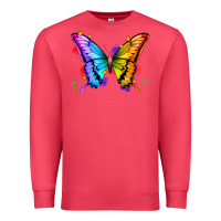 Cardinal rainbow butterfly Premium Sweatshirt - Zillion Design Studio