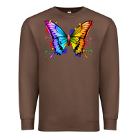 Chestnut rainbow butterfly Premium Sweatshirt - Zillion Design Studio