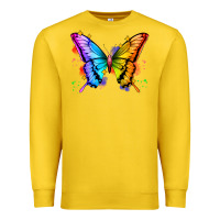 Lemon rainbow butterfly Premium Sweatshirt - Zillion Design Studio