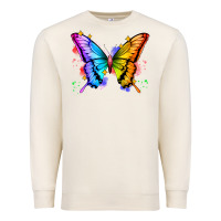 Sandshell rainbow butterfly Premium Sweatshirt - Zillion Design Studio