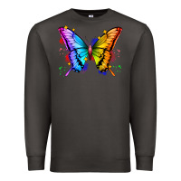 Smoke rainbow butterfly Premium Sweatshirt - Zillion Design Studio