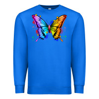 True Royal rainbow butterfly Premium Sweatshirt - Zillion Design Studio