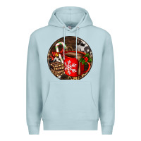 Blue Mist Christmas hot chocolate and chocolate Premium Hoodie - AdoDesignShop