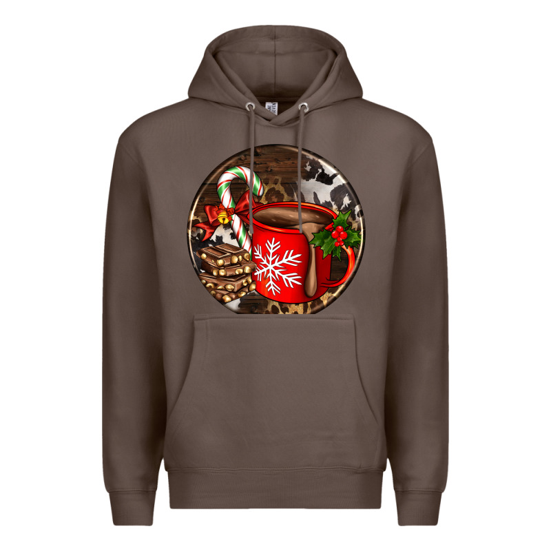 Christmas Hot Chocolate And Chocolate Premium Hoodie by AdoDesignShop | Teevron