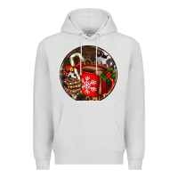 Dove Grey Christmas hot chocolate and chocolate Premium Hoodie - AdoDesignShop