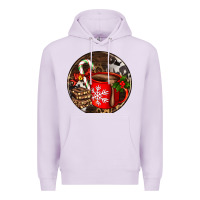 Lilac Christmas hot chocolate and chocolate Premium Hoodie - AdoDesignShop