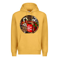 Mustard Christmas hot chocolate and chocolate Premium Hoodie - AdoDesignShop