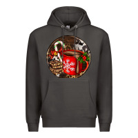 Smoke Christmas hot chocolate and chocolate Premium Hoodie - AdoDesignShop