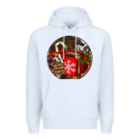 White Christmas hot chocolate and chocolate Premium Hoodie - AdoDesignShop