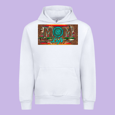 Mom Life License Plate Urban Hoodie Designed By Artiststas