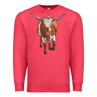 Cardinal longhorn cow Premium Sweatshirt - RanaPortraitStore