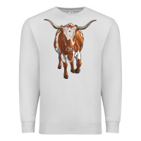 Dove Grey longhorn cow Premium Sweatshirt - RanaPortraitStore