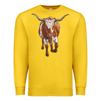 Lemon longhorn cow Premium Sweatshirt - RanaPortraitStore