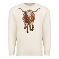 Sandshell longhorn cow Premium Sweatshirt - RanaPortraitStore