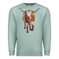 Seafoam longhorn cow Premium Sweatshirt - RanaPortraitStore