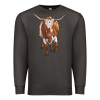Smoke longhorn cow Premium Sweatshirt - RanaPortraitStore