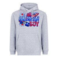 Heather Grey all american boy billie wilder Heavyweight Hoodie - texasbilliewilder