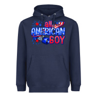 Navy all american boy billie wilder Heavyweight Hoodie - texasbilliewilder
