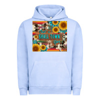Pigment Grape Ice just a small town girl with gemstone sunflower serape and cowhide Urban Hoodie - Artiststas