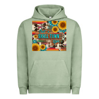 Just A Small Town Girl With Gemstone Sunflower Serape And Cowhide Urban Hoodie | Teevron