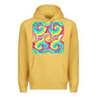 Antique Gold Tie Dye Seamless Pattern Premium Hoodie - BundleAndBundleShop
