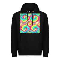 Black Tie Dye Seamless Pattern Premium Hoodie - BundleAndBundleShop