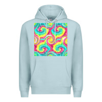 Blue Mist Tie Dye Seamless Pattern Premium Hoodie - BundleAndBundleShop