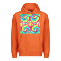 Carrot Tie Dye Seamless Pattern Premium Hoodie - BundleAndBundleShop