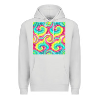 Dove Grey Tie Dye Seamless Pattern Premium Hoodie - BundleAndBundleShop