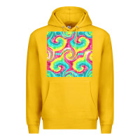 Lemon Tie Dye Seamless Pattern Premium Hoodie - BundleAndBundleShop