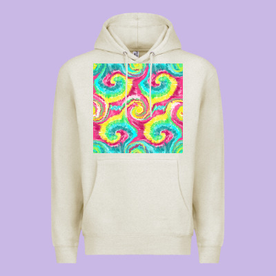 Tie Dye Seamless Pattern Premium Hoodie Designed By Bundleandbundleshop