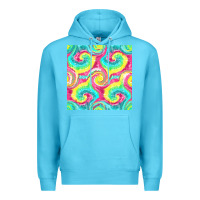 Ocean Blue Tie Dye Seamless Pattern Premium Hoodie - BundleAndBundleShop